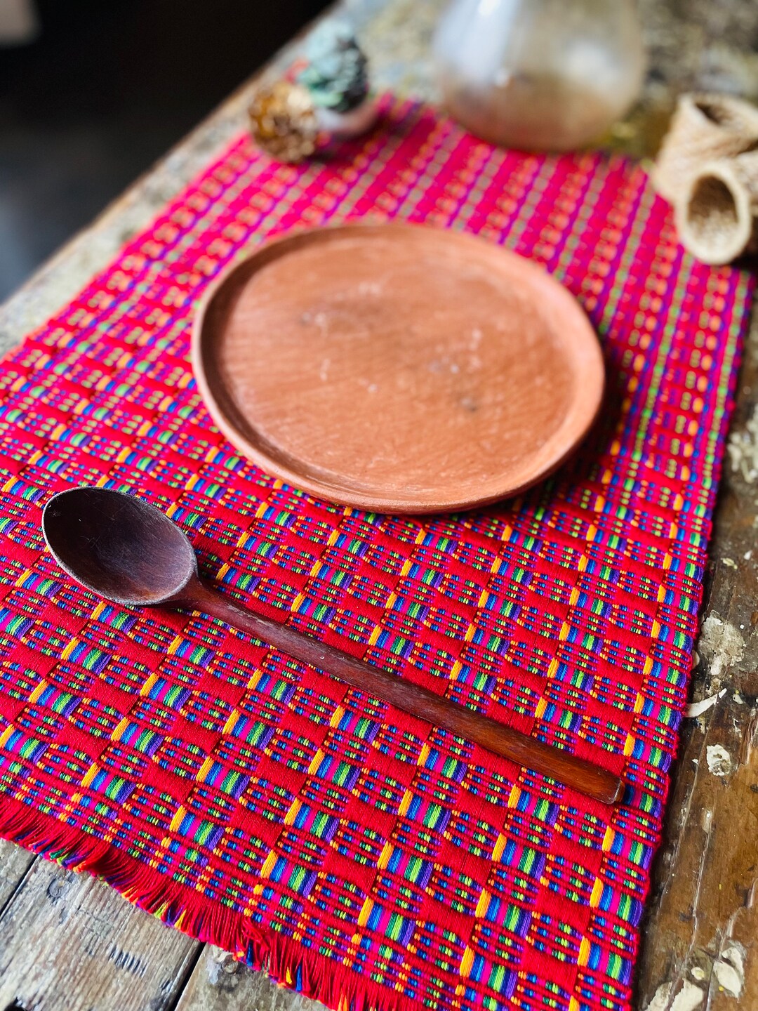 Guatemalan Placemats Table Placemats Guatemalan Textile Etsy