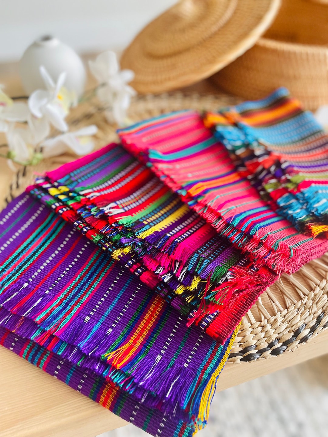 Handmade Tortilla Wraps Warmers, Mantel Bread Cloth, Guatemala