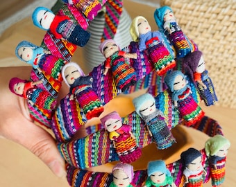 Guatemalan colorful hard headbands, dolls headband, handwoven, hair accessories, Artisan made, Mayan textile