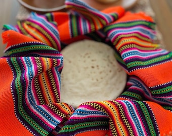 Handwoven tortilla wraps, mantel, warmer, bread cloth, Guatemalan textile, placemat, table mat, cloth napkins, Artisan made 18x18