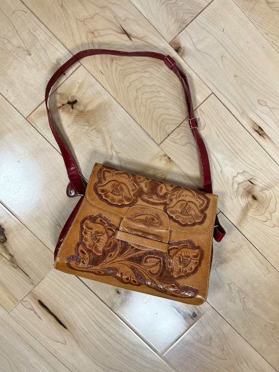 Vintage Embossed Leather Bag