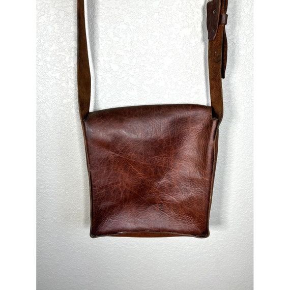 Vintage, Heavy Leather Satchel Bag - image 4