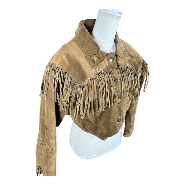 Beyond Leather Fringe Shorty Jacket