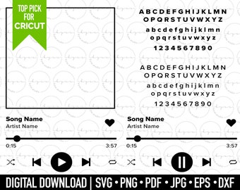 Instant Download, Spotify SVG, Audio Control Buttons SVG, EPS, Audio svg, Music Player svg cut files, Buttons svg, cricut , vinyl, svg, png