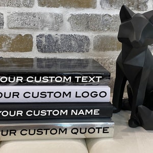 Personalized Luxury Stacked Books Home Decor, Fashion Designer Decorative Books, Fashion Book Stacks, Brand Books, Coffee Table Books