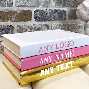 Personalized Luxury Stacked Books Home Decor, Fashion Designer Decorative Books, Fashion Book Stacks, Brand Books, Coffee Table Books