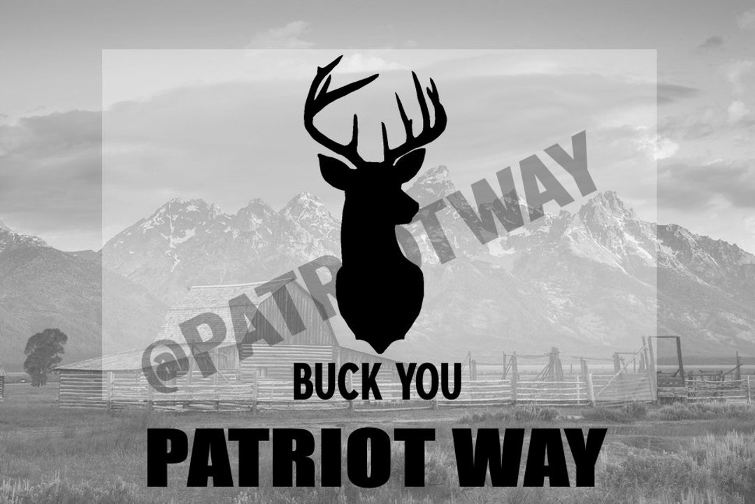 Buck You Vinyl Decal. Truck Window Sticker. Decal. Hunting. Etsy