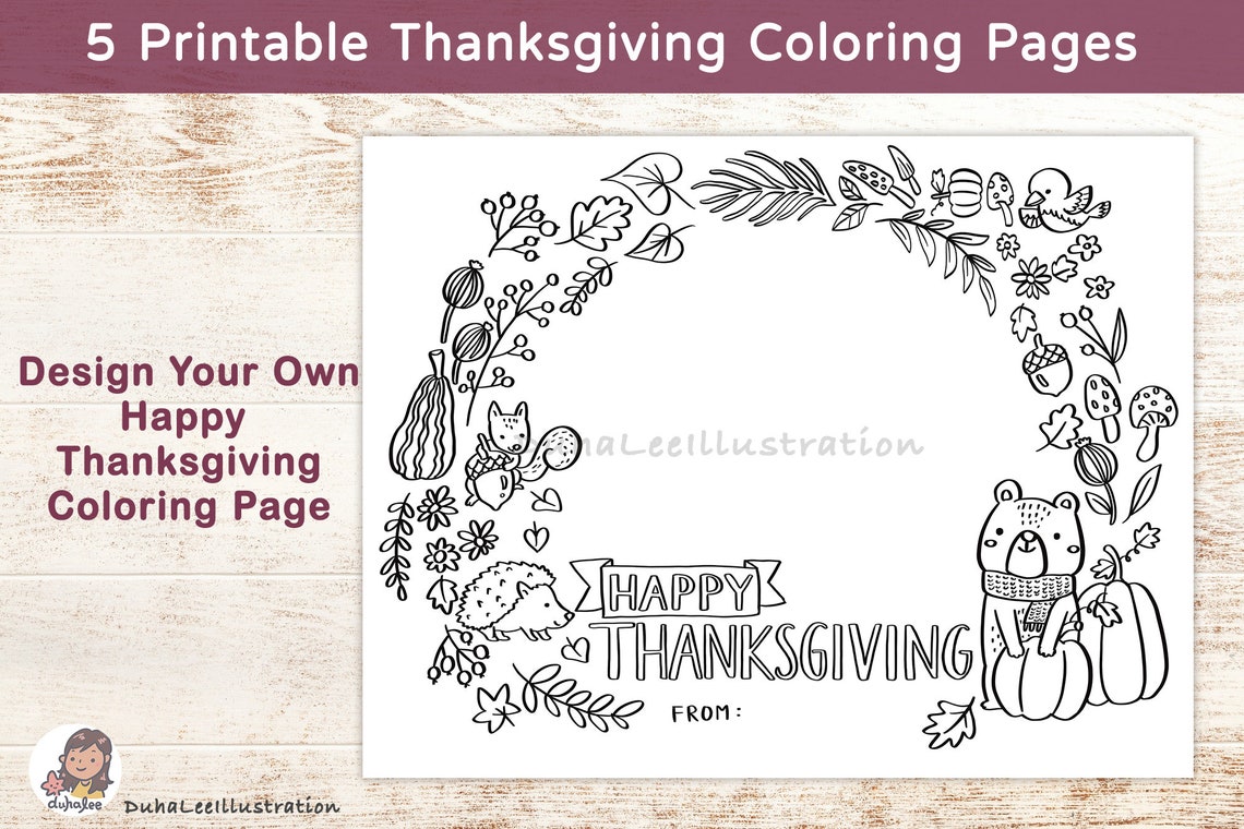 Printable Thanksgiving Bible Verse Coloring Pages Happy - Etsy