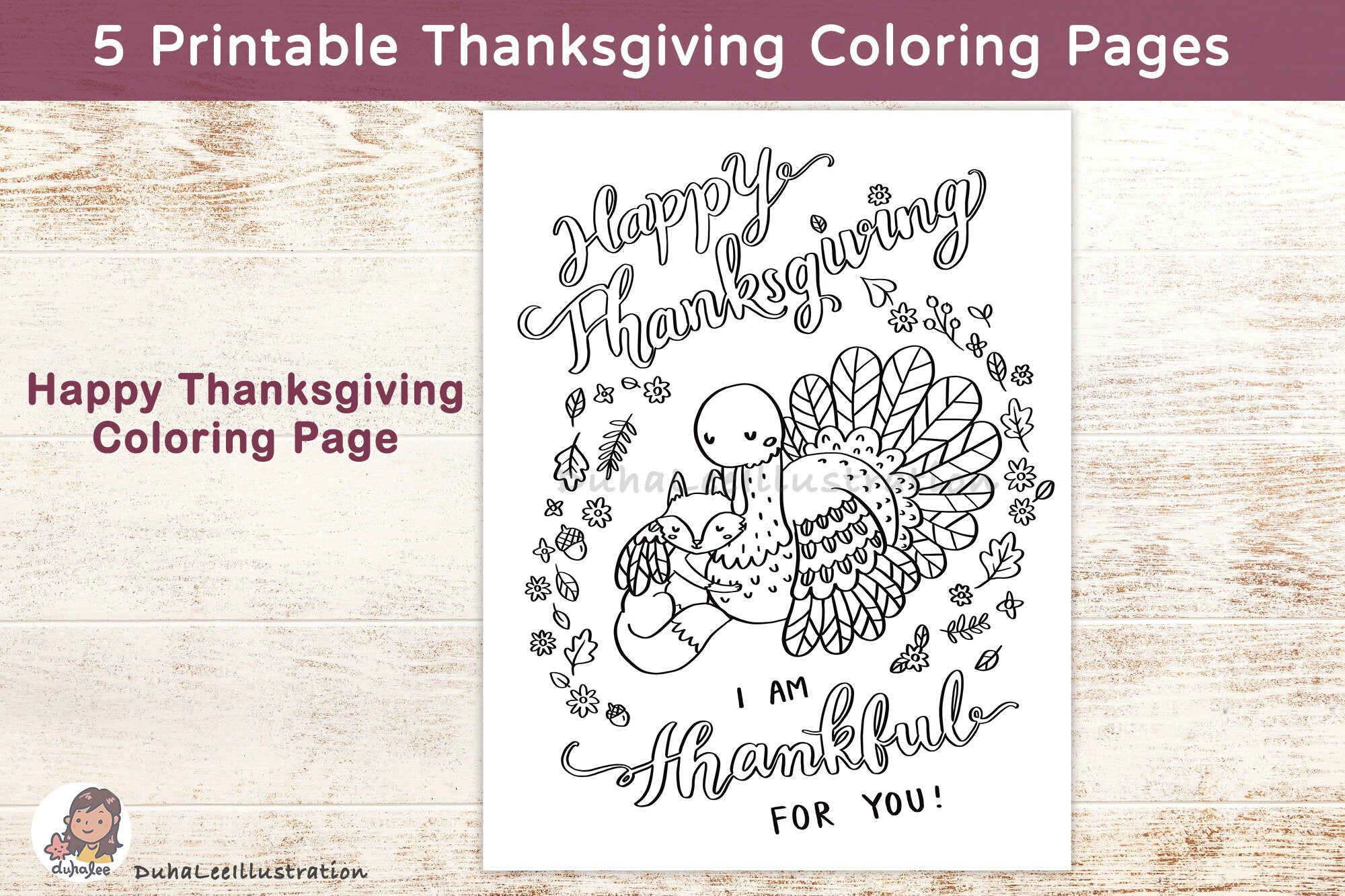 Thanksgiving Bible Verse Coloring Pages, Christian Kids Activity (PDF ...