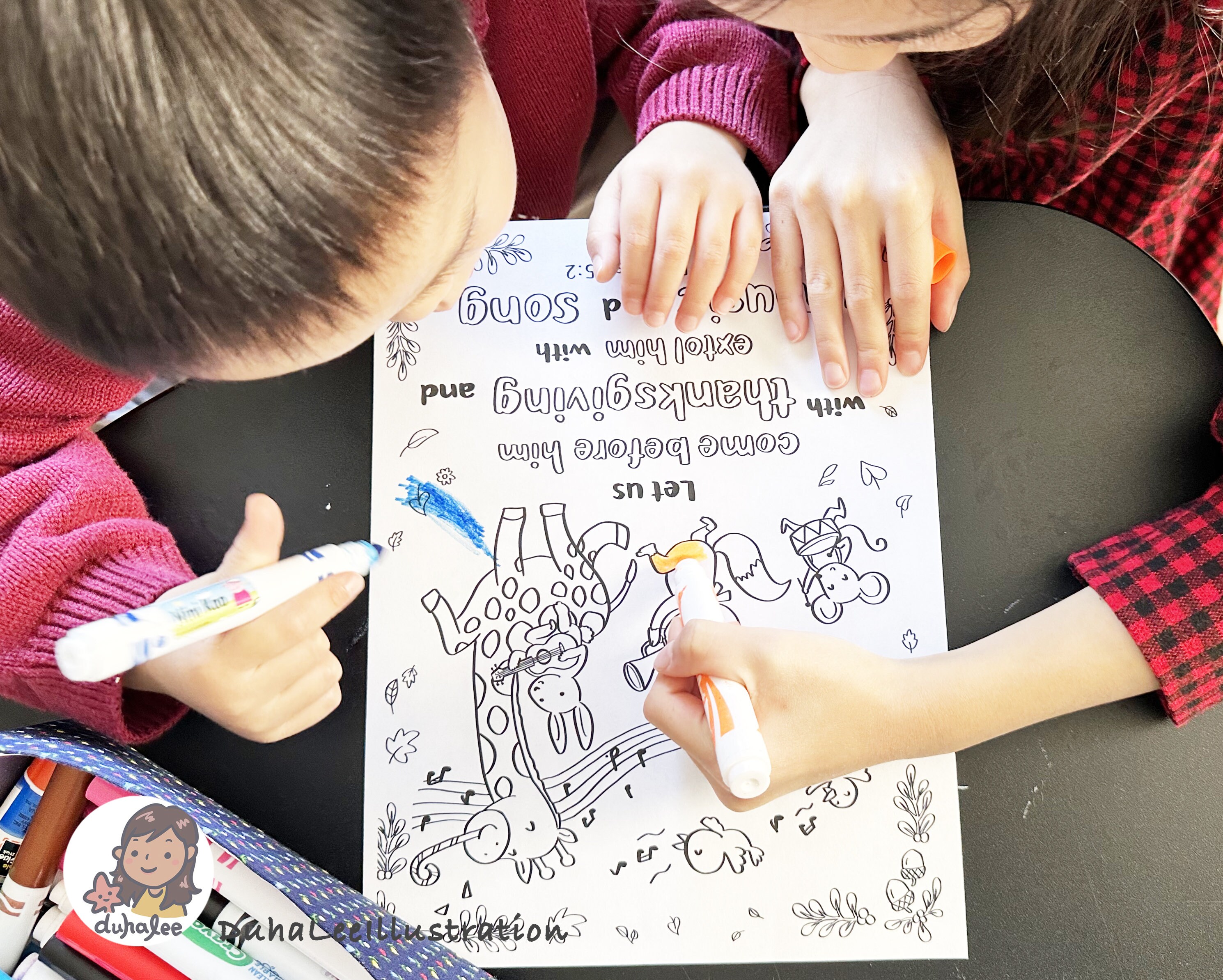 Thanksgiving Bible Verse Coloring Pages, Christian Kids Activity (PDF ...