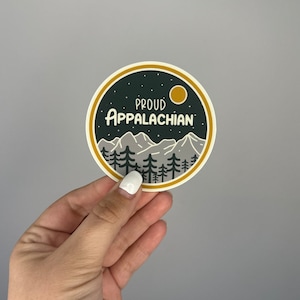 Proud Appalachian Sticker | Waterproof Sticker | Sticker for Water Bottle, Laptop, Journal, Notebook | 3&quot;x 3&quot;