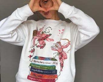 Magnolia Parks Universe inspired sweatshirt with cupids | Jessa Hastings book merch