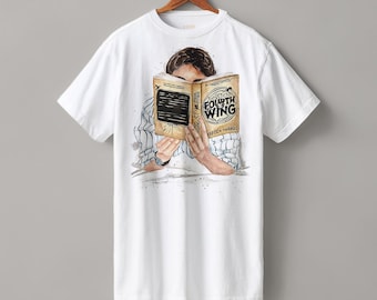 Fourth Wing book heavyweight boyfriend fit t-shirt  | hair color & skin options