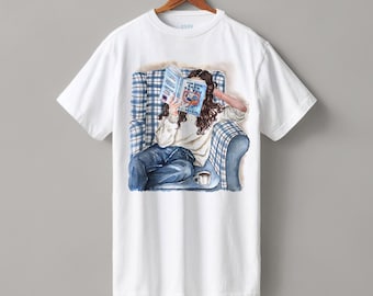 And Now, Back to You book heavyweight boyfriend fit t-shirt | hair & skin options