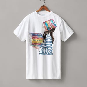 Abby Jimenez books heavyweight boyfriend fit t-shirt | hair & skin options