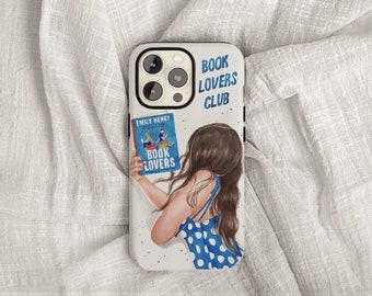Book Lovers book phone case | Emily Henry  book tough phone case | hair color and skin options