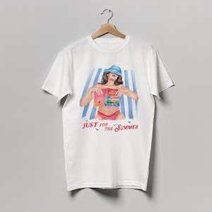Just For The Summer book t-shirt | 100% cotton tee | hair color and skin options