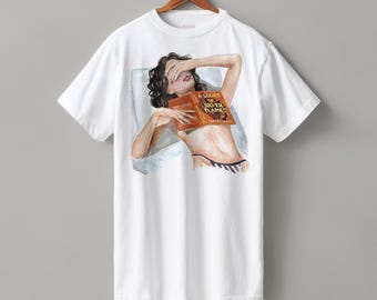 A Court of Silver Flames book heavyweight boyfriend fit t-shirt | hair & skin options