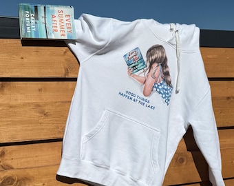 Carley Fortune book hoodie | Every summer after book sweater | hair color and skin options
