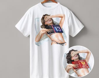 Binding 13 book heavyweight boyfriend fit t-shirt | US and UK covers | hair & skin options