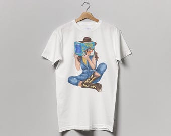 Done and Dusted book t-shirt | 100% cotton bookish tee | hair color and skin options