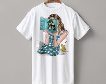 A Court of Mist and Fury book heavyweight boyfriend fit  t-shirt | hair options