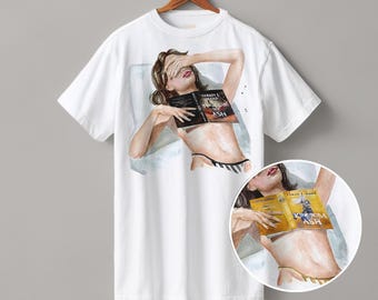 Kingdom of Ash book heavyweight boyfriend fit t-shirt | hair color, skin & cover options