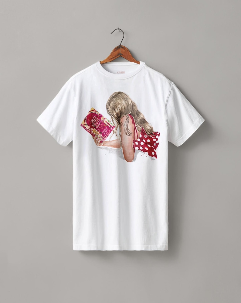 Once Upon a Broken Heart book heavyweight boyfriend fit t-shirt | hair & skin options imagen 1