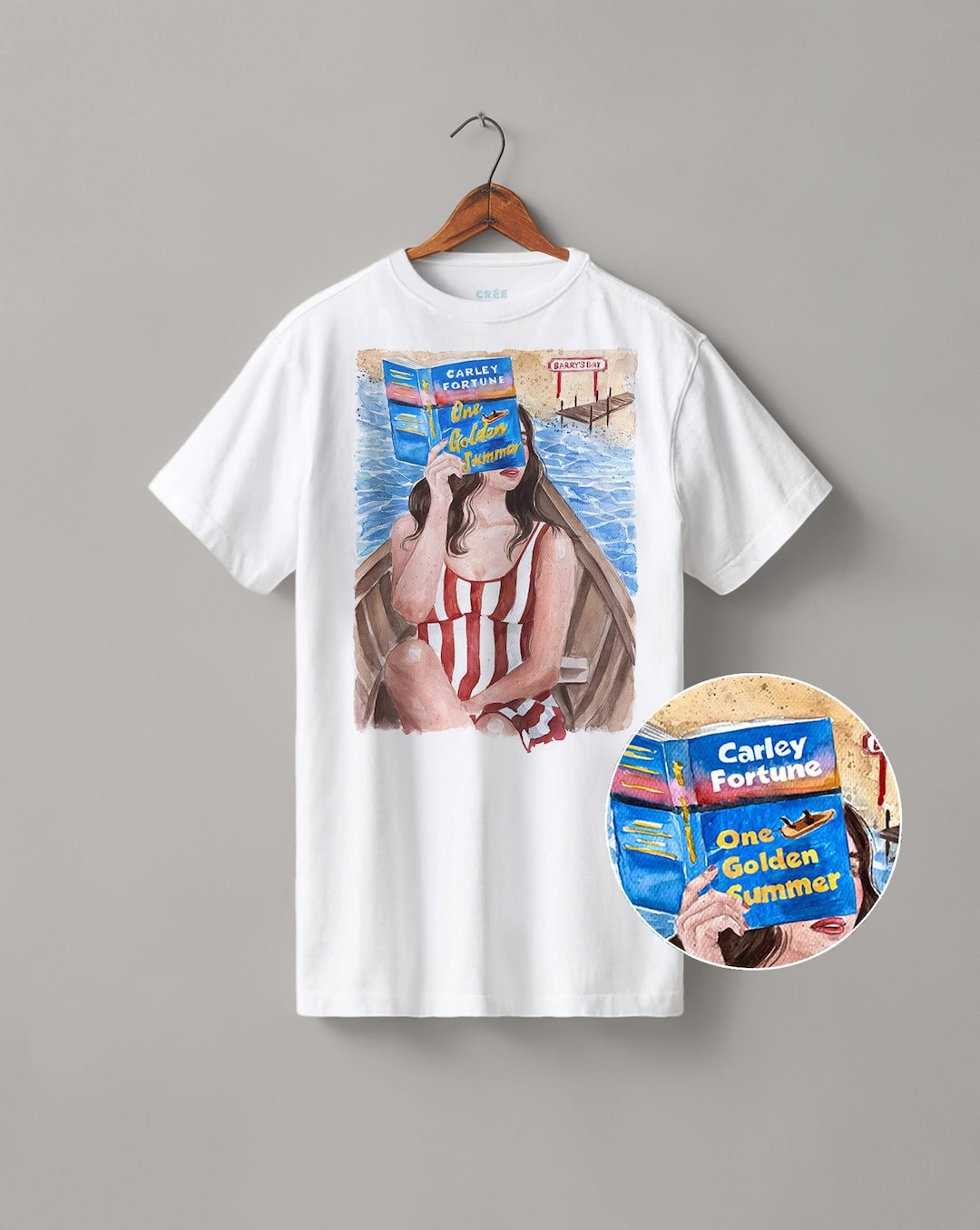 One Golden Summer Book Heavyweight Boyfriend Fit T-shirt | Hair