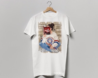 Rewind It Back book t-shirt | Windy City series 100% cotton tee | hair color and skin options