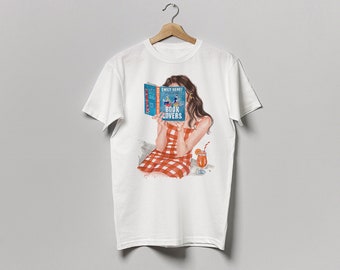 Book Lovers by Emily Henry book t shirt | Super soft cotton bookish t-shirt | Emily Henry fan t-shirt | Book Lovers  t-shirt