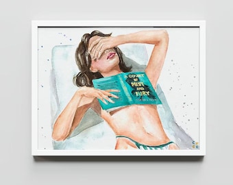 A Court of Mist and Fury book art print | hair & skin options