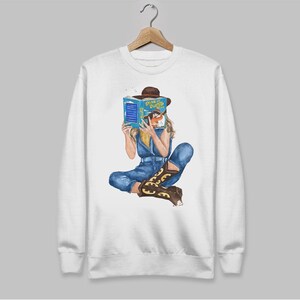 Done and Dusted book sweatshirt | Lyla Sage book sweater | hair color and skin options