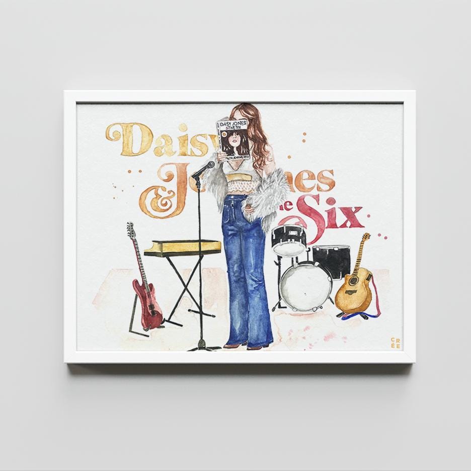 Daisy Jones & the Six Book Art Print | UK and US Covers - Etsy