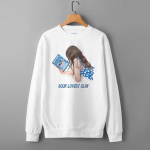 Book Lovers sweatshirt and hoodie | written by Emily Henry Romance Pullover | hair color and skin options