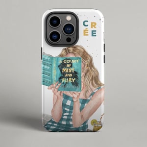 A Court of Mist and Fury book phone case | Sarah J. Maas book tough phone case | hair color options | MagSafe available