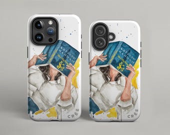 The Nightingale book phone case |  Kristin Hannah book inspired tough phone cover | hair color and skin options