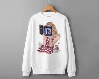 Binding 13 book sweatshirt | Boys of Tommen book sweater | hair color options