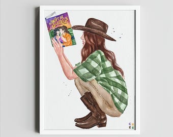 Swift and Saddled book art print | A Rebel Blue Ranch Novel wall art decor