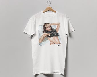 Powerless book t-shirt | Lauren Roberts 100% cotton tee | hair color and skin options
