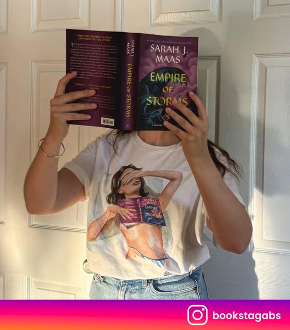 Empire of Storms book t-shirt | 100% cotton tee | hair color and skin options
