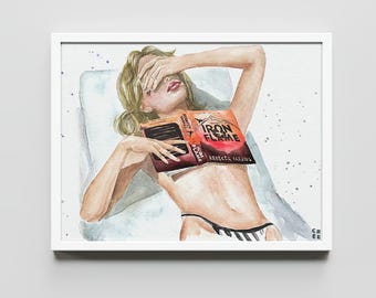 Iron Flame Book Art Print: Rebecca Yarros Wall Decor