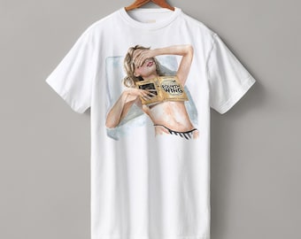 Fourth Wing book heavyweight boyfriend fit t-shirt  | hair color & skin options