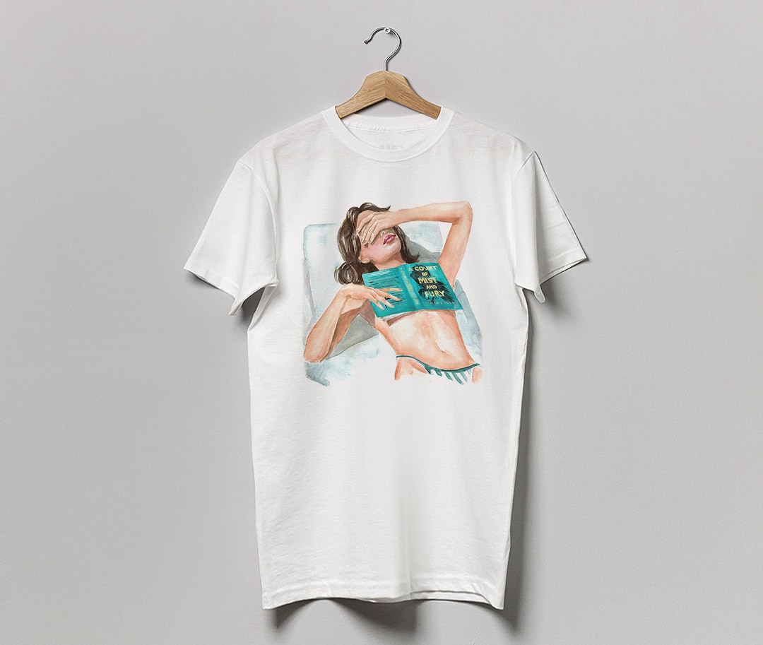 A Court of Mist and Fury Book T-shirt Sarah Maas Book 100