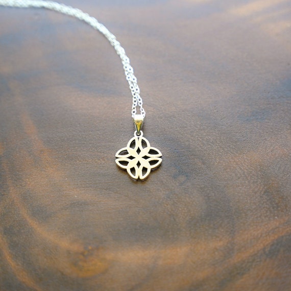Collana Con Ciondolo Nodo Celtico - Catena In Argento 55 Cm, Stile Serpente, Fatta In UK