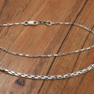 Collier délicat en argent sterling 925 pour femme et homme