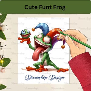 27 Cute Frog Clipart Bundle – Funny Frog PNG Graphics with Transparent Background, Cartoon Amphibian Clip Art for Stickers, Crafts,