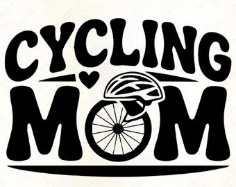 Cycling Logo Clipart PNG | Bike Racing T‑Shirt Design | Instant Download