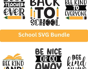 Pacote SVG Escolar | Arquivos de Corte para Professores e Alunos (Download Digital)