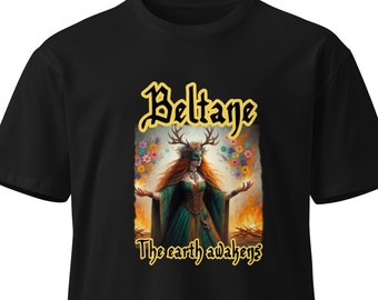 Beltane, a terra desperta - camiseta unissex - ajuste confortável - 5 opções de cores - Primeiro de Maio - Feriados Pagãos - Celebrações